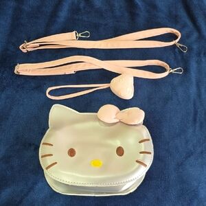 Hello Kitty Silver and Pink Crossbody Backpack Sling